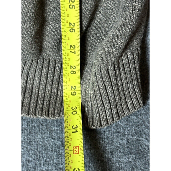 Dockers Sweater Mens Large 1/4 Zip Brown Mock Neck Long Sleeve Preppy Outdoor - Picture 7 of 8